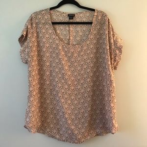 Pink and Grey Torrid Blouse